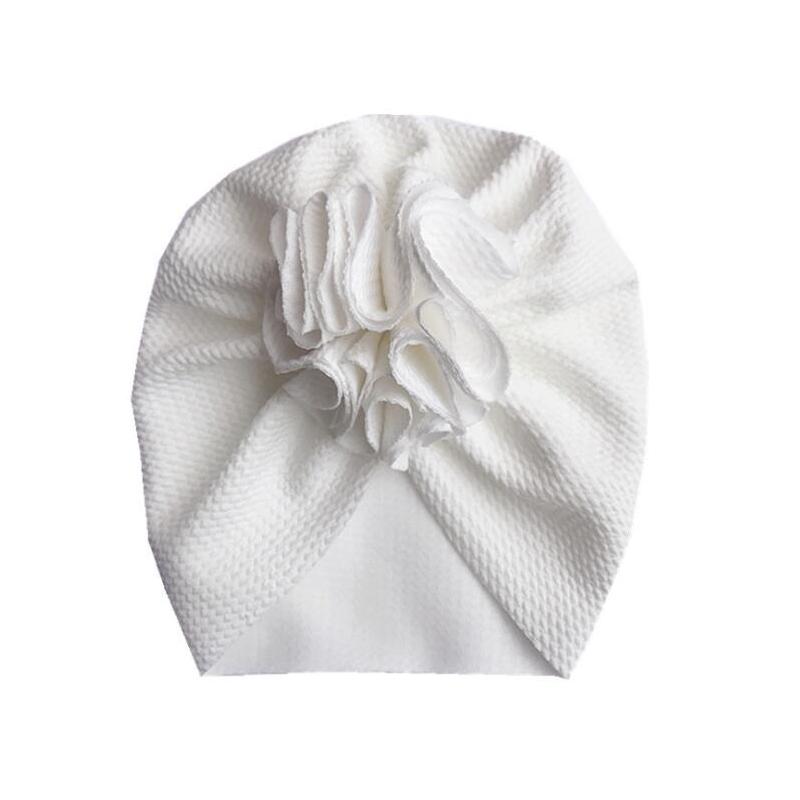 Cute Flower Baby Turban Hat Soft Baby Girl Headwrap Beanie Hat For Newborn Infant Toddler Headwear Headband