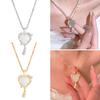 Magic Mirror Necklace for Women Girls Fashion Wedding Party Jewelry Accessories Gold Silver Plated Princess Necklaces