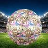 Labubu Print Size 5 Soccer Ball, PU Wear Resistant Football for Match Training and Daily Practice, Birthday Gift for Soccer Fans