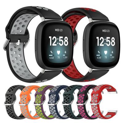 Watchband Sports Silicone Strap For Fitbit Versa 4 3 Sense Smart Watch Band Replacement Watchband For Fitbit Sense 2 Wristband