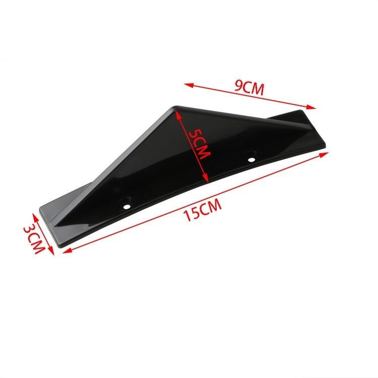 Universal Modified Shark Fin Rear Spoiler Bumper Triangle Chassis Curved Rear Lip Spoiler 1PCS/4PCS