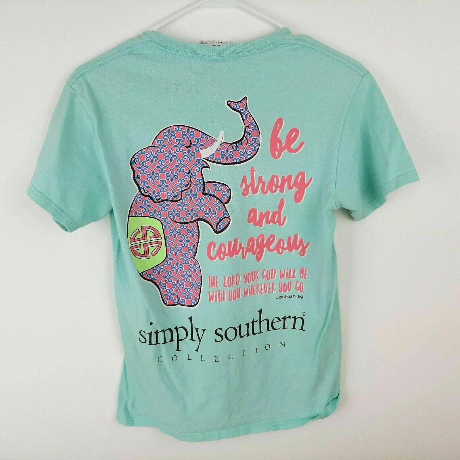 Simply Southern Collection Women s T-shirt Size Small Light Blue QG12 S