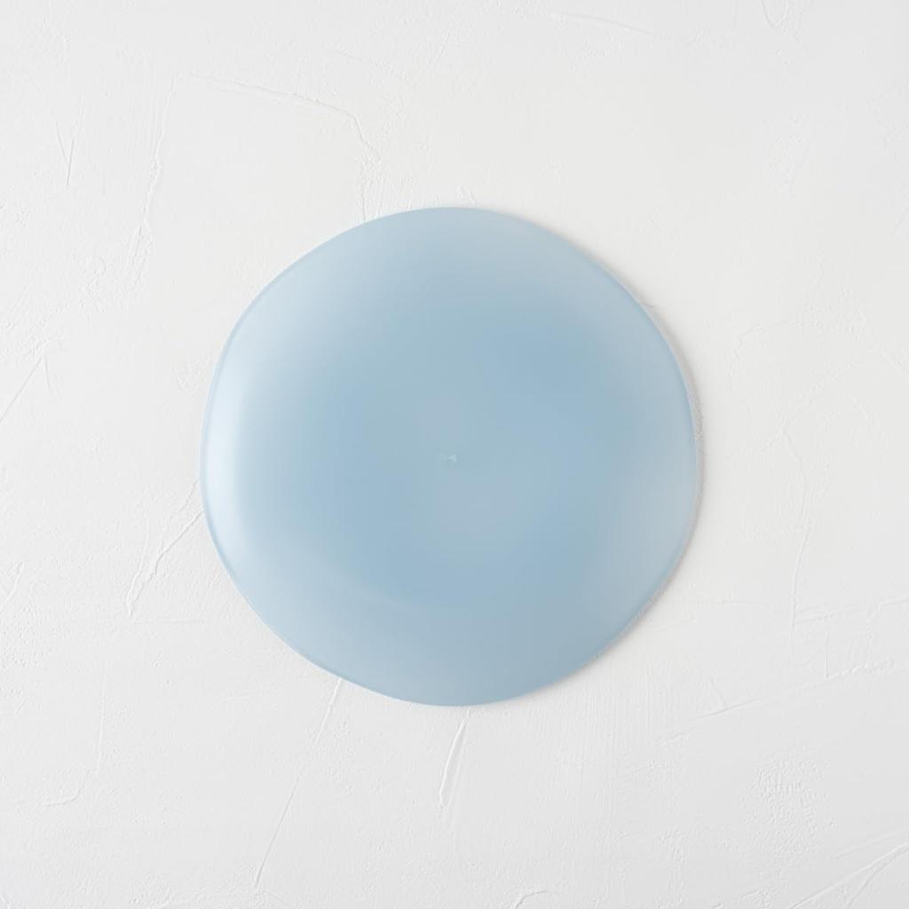 Aboard Homeware Break-Resistant 17cm Smoke Blue Plate, Stylish Design, Plastic, Microwave and Dishwasher Safe, BPA-Free, Perfect for Appetizers,