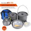 Outdoor Camping Cookware Set with Teapot