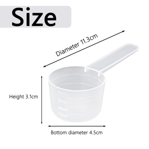 4 Measuring Scoops, Protein Scoops, Food Scoops, 30g Powder Protein Scoop, Plastic Reusable Spoons for Milk Powder, Protein Powder, Flour, and Other K