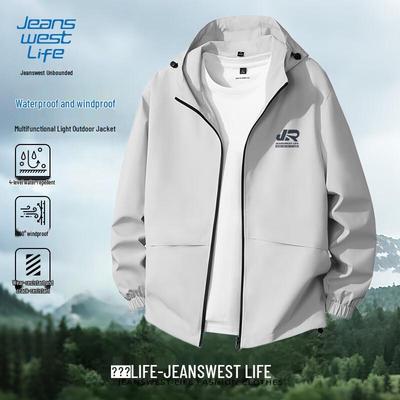 JEANSWEST LIFE Men's Outdoor Windproof Water-Repellent Jacket