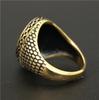 Drop Ship Size 7-14 Cool Iron Chains Anchor Ring 316L Stainless Steel Man Fashion Golden Anchor Ring