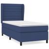 3128003 vidaXL Lit à sommier tapissier avec matelas Bleu 80x200 cm Tissu