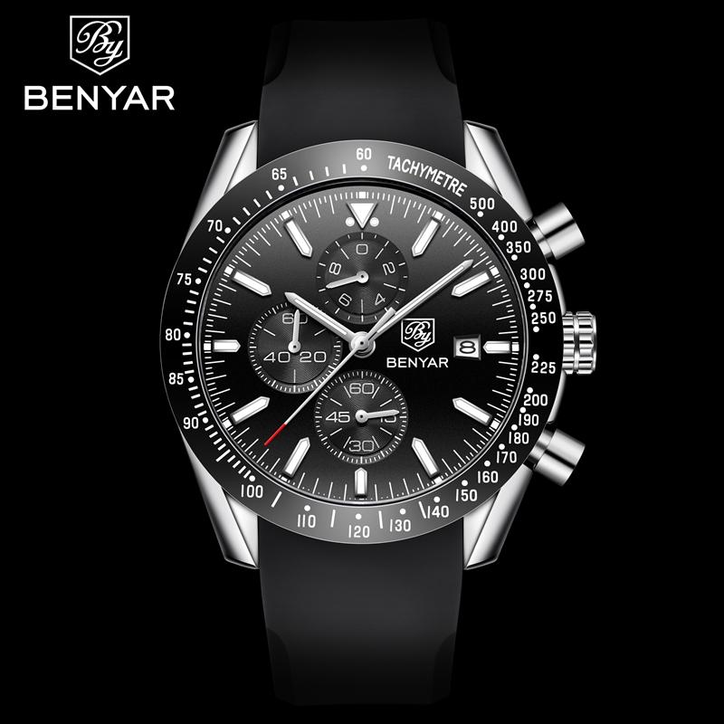 BENYAR Explosive Quartz Waterproof Watches Top Brand  Movement  Men Quartz  Watches  Luxury Clock Casual Men Sport Watch