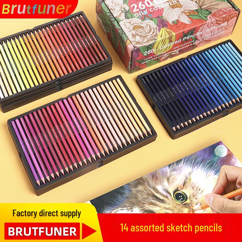 Oil-Based Colored Pencils: 520 Total with 120 and 72 Color Sets for Art Classes, Graffiti, and Drawing.