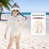 Girls' Long-Sleeve Sun Protection Swimsuit with Cute Print for 2026