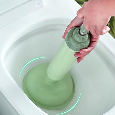Yousheng Hochdruck Silikon Toilettenpömpel Pumpe Verstopfungsfreie Abflussreiniger Leistungsstarker Saugfuß Teleskopgriff Toilettenverstopfungsentferner