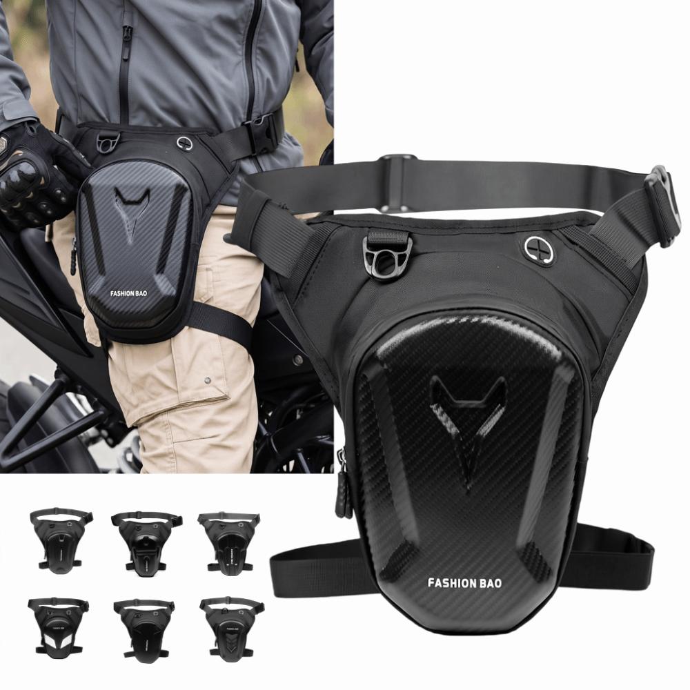 Hard Shell Motorcycle Leg Bag Waterproof Crossbody Bag Cycling Waist Pack Motorcycle