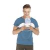 Camiseta Casual Multifuncional Canguru Mãe e Pai para Mulheres - Estilo Europeu e Americano