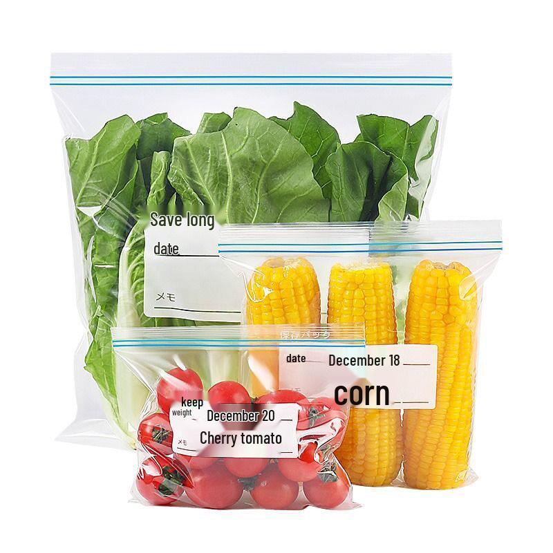 Food-Grade Self-Sealing Double-Layer Storage Bag for Fridge/Freezer - Keeps Fruits and Snacks Fresh