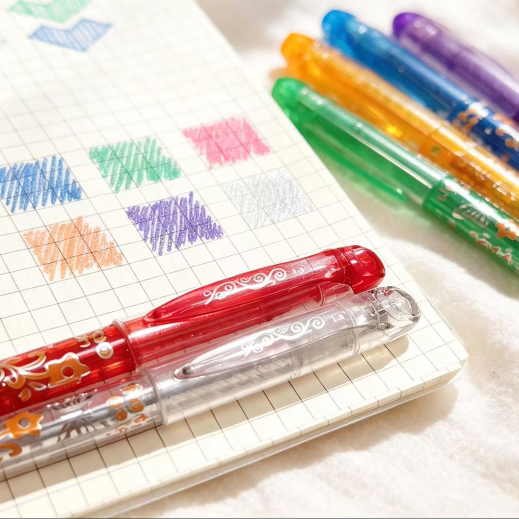 6pcs Glitter Gel Pens for Notes and Creative Projects