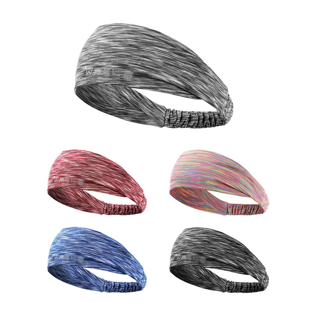 WRELS Elastic Sports Headbands Cycling Jog Tennis Anti Breathable Sweating Band Unisex Soft Smooth Outdoor Fitness Yoga Hoop