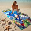 Sonic Adventure Stylish Digital Printing Beach Towel Quickdrying Absorbent Blanket For Beach Pool Gym Travel Christmas Gift C922473
