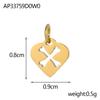 CARLIDANA Halloween Fun Party Accessories Charm Stainless Steel Pumpkin Skull Ghost Gold Plated Hat Titanium Steel Pendant