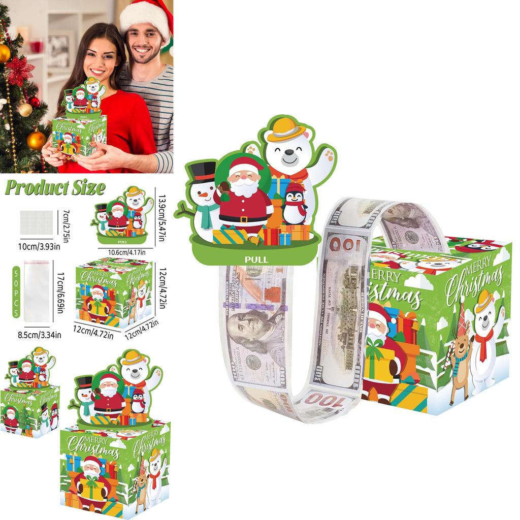 Green Penguin Snowman Christmas Party Centerpiece Coin Box For Holiday Gatherings