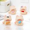 2 Pcs Miniature Cat Figurine Micro Resin Cat Statue Tiny Kitty Decoration for DIY Terrarium Crafts Cake Topper Fairy Garden Moss Landscape Decor