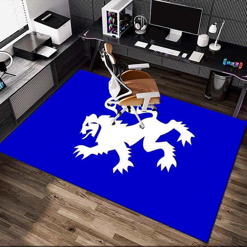 1pc Office Carpet, Rangers FC Chair Rug, Living Room Printed Area Rug, Home Chair Floor Mat