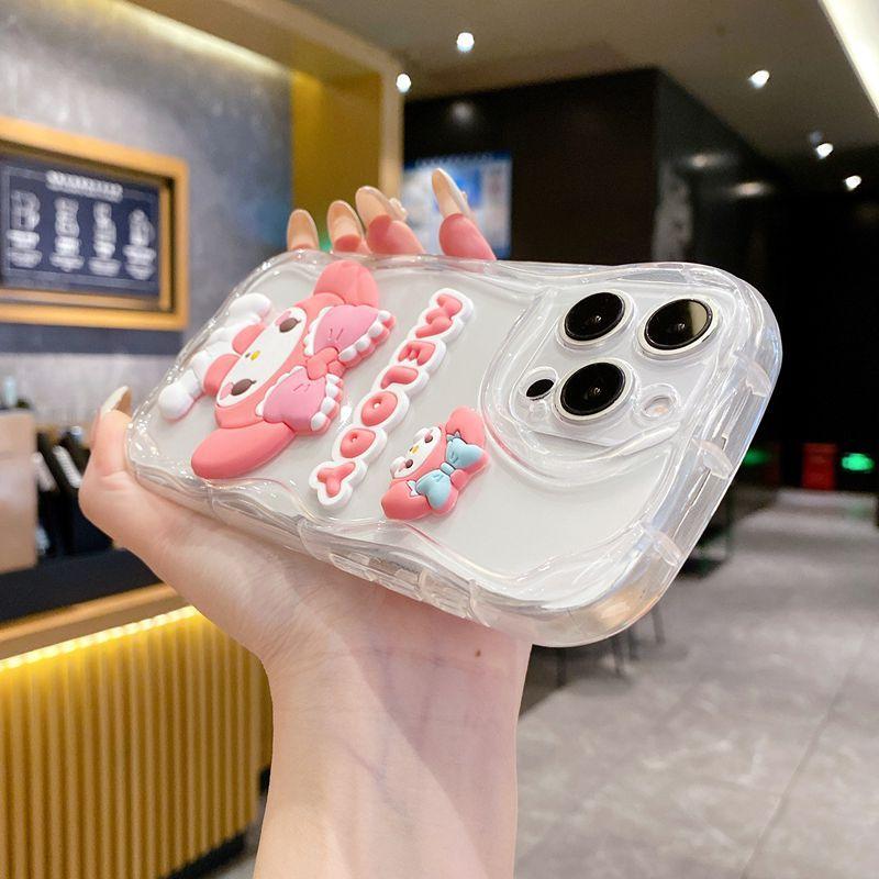 This model is suitable for OPPO Reno15 mobile phone case three-dimensional Melody A6C cartoon A6Pro doll cream case.