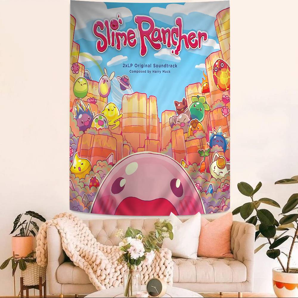 Game SSlime Rancher Hanging Bohemian Tapestry Hanging Tarot Hippie Wall Rugs Dorm Home Decor