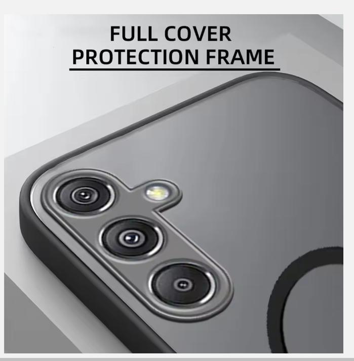 Magnetic Case for Samsung Galaxy A55 5G A35 A25 A15 A54 A53 A52 A34 A14 A32 A13 A51 Shockproof Armor Phone Case Soft Matte Cover