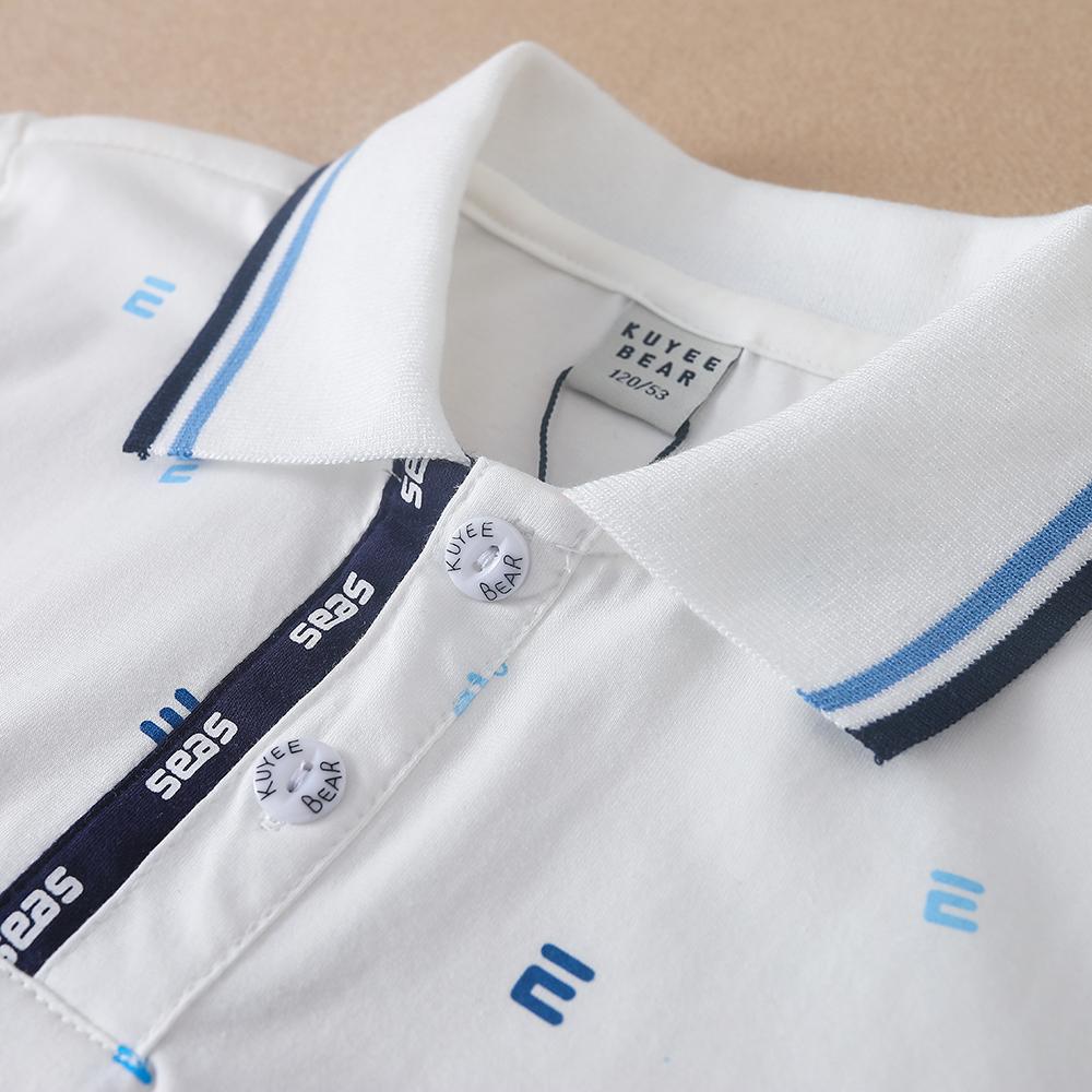 Boy Polo Shirt Summer Kids Short Sleeve Shirt Letter Children Clothes Boys Lapel Polo Shirts Sports School Boy Tops