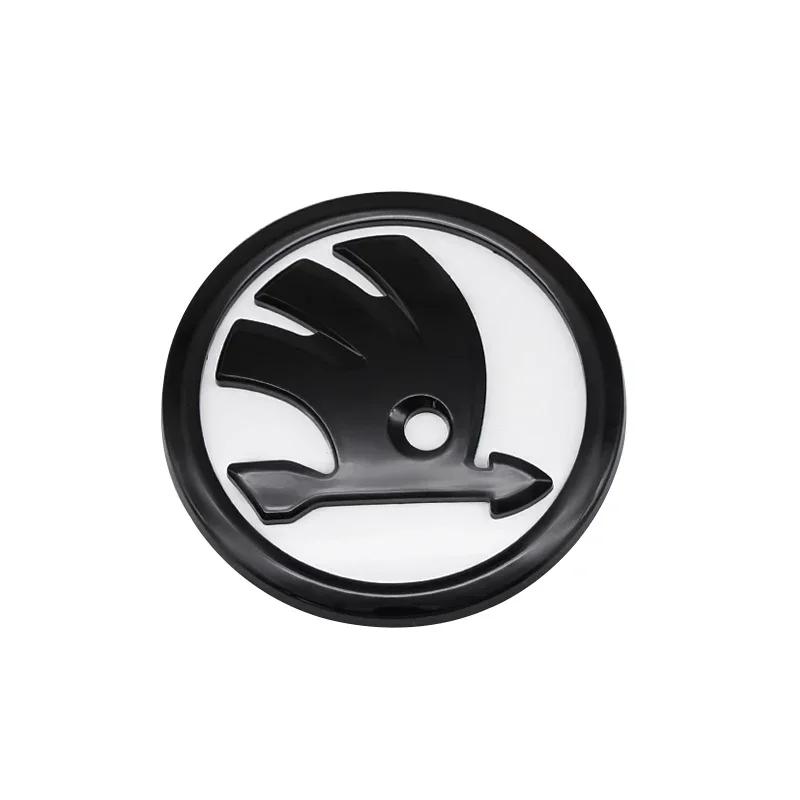 2025 Hot 8/9/10cm 3D Car Emblem Badge Hood Front Rear Trunk Logo For Skoda S Fabia 1 2 Octavia a7 RS Superb Rapid Yeti Karoq Vis