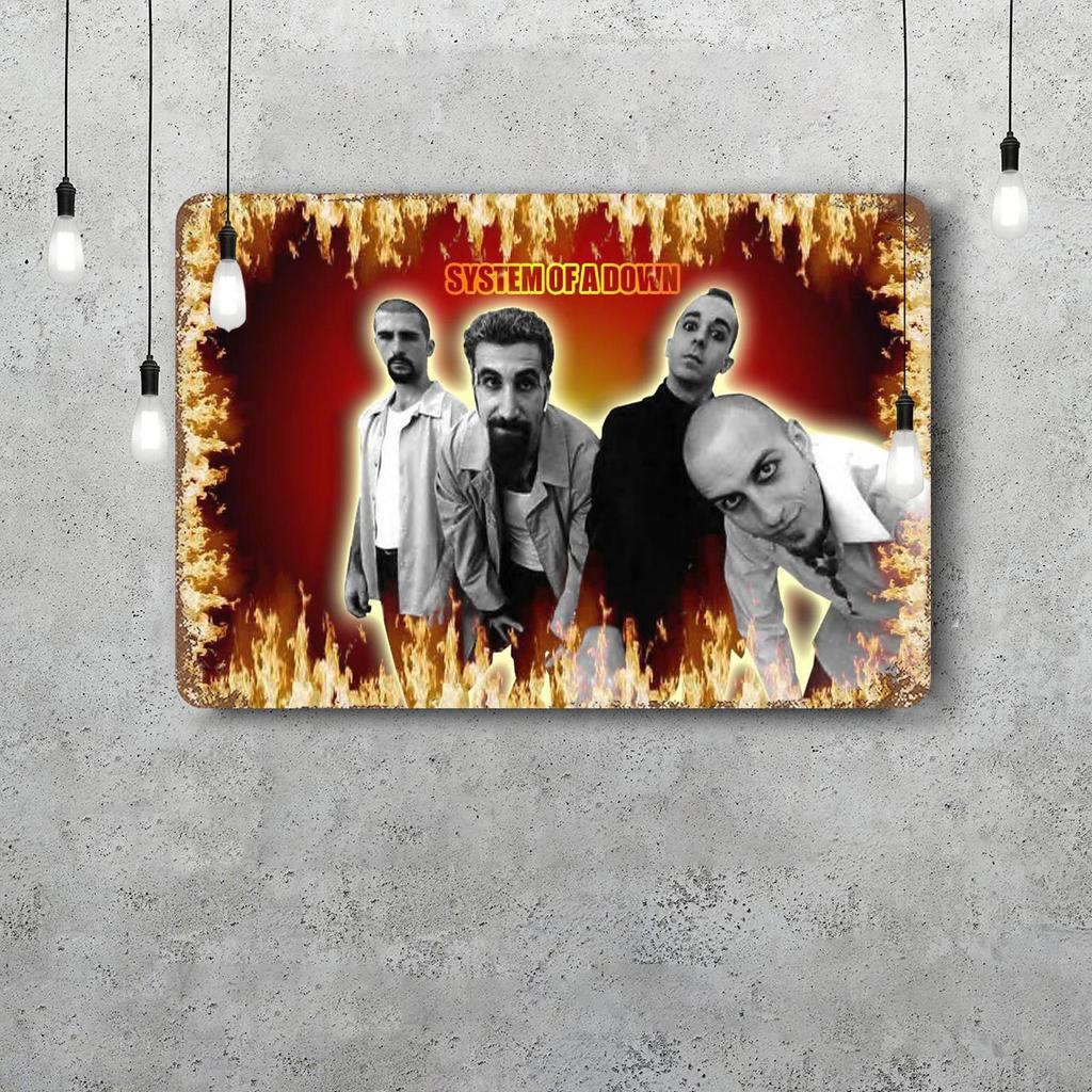 System of a Down Band Funny Bar Metal Sign Retro Plaque Sign Alcohol Drinker Pub Club Man Cave Kitchen Wall Decoration