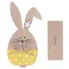 Wooden Rabbit Ornament Cute Nordic Style Desktop Bunny Decoration for Home Office Kindergarten