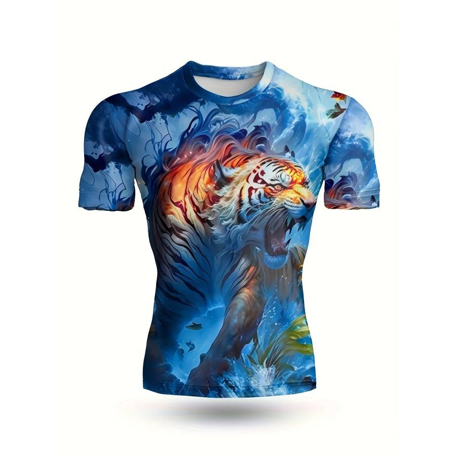 

Анимированная 3D-печатная футболка мужская компрессионная футболка с коротким рукавом фитнес-футболка Novel облегающая футболка мужская косплей 6XL