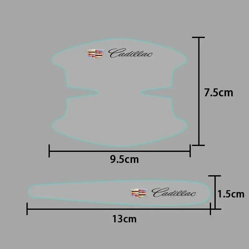 cwdjvz1 8PCS TPU Car Door Handle Protection Stickers Decals for Cadillac CTS ATS SRX Deville BLS XT4 XT5 XT6 STS XTS SLR XLR CT4 CT5 CT6