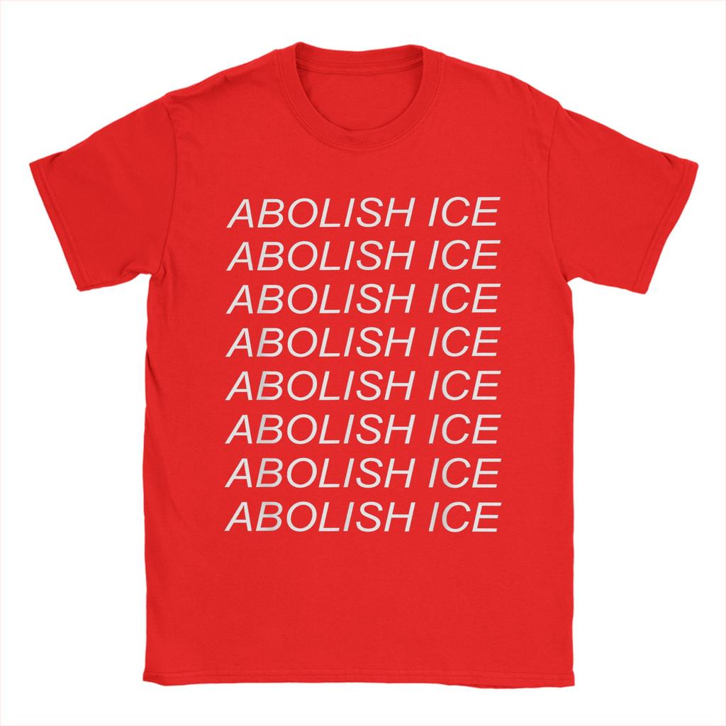 Abolish Ice Immigration Refugee T Shirt Summer Popular TShirts Unisex Cotton Crew Neck Plus Size Clothes Short Sleeve Vintage Tops