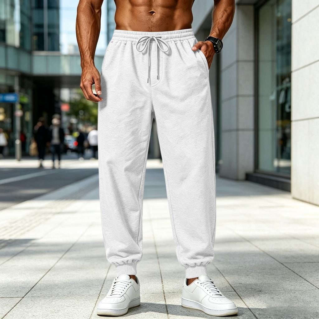 Men's Casual Drawstring Sweatpants for Jogging and Lounging