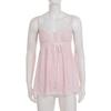 Spicy Summer Striped Lace Bow Tie Camisole: Slim-Fit European American Style