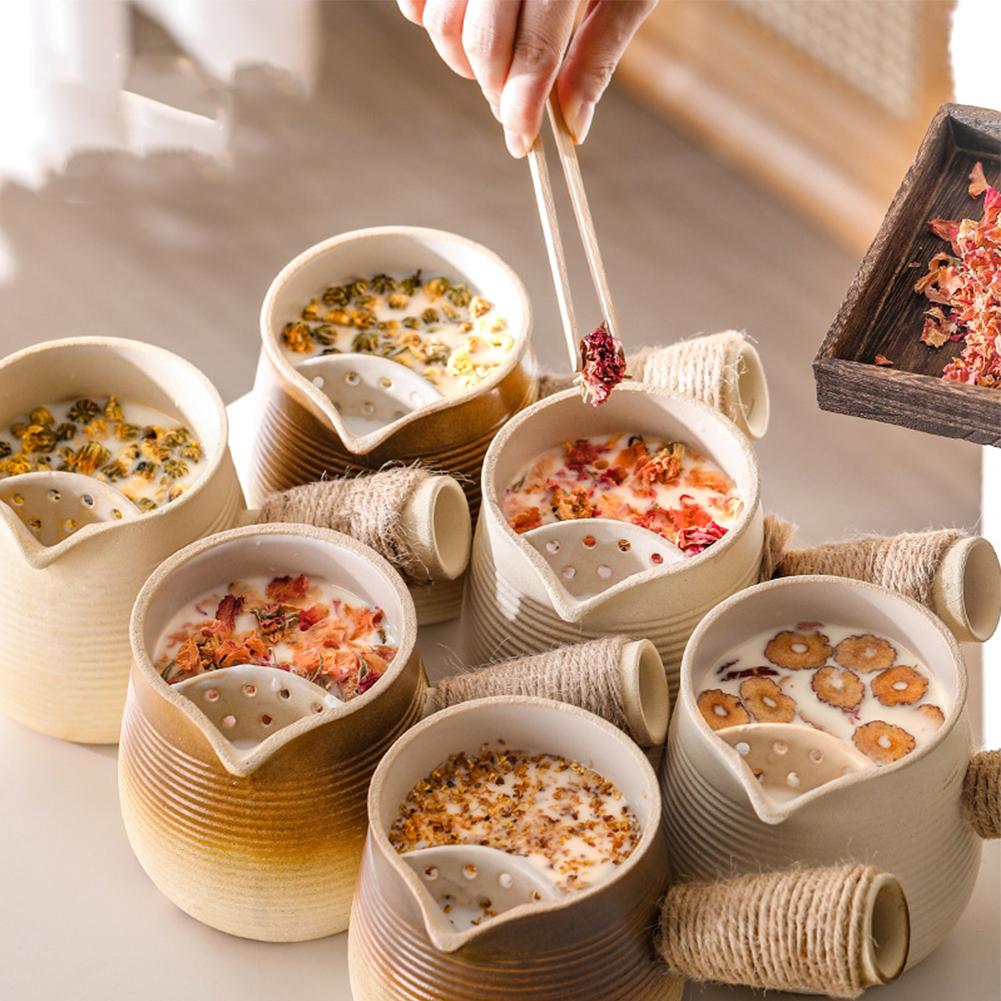 Kolip Mini Ceramic Teapot HandmadeTea Pot Travel Tea Mug For Carbon Furnace Electric Ceramic Furnace