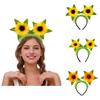Cute Sunflower Headgear Spring Sunflower Headband Party Stage Performance Props Travel Photo Headgear