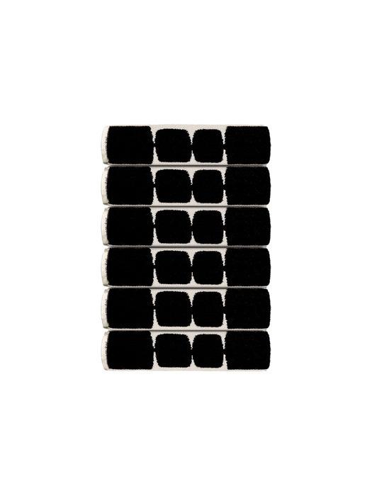 TETO 6P Черная версия Дорога из камней Супима Полотенце 230 г 230g of stone