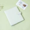 custom A6 PU leather macaron budget binders color notebook money organizer planner budget binder