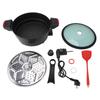 Electric Skillet and Frying Pan 1500W Stainless Steel Nonstick Multifunctional Micro Pressure