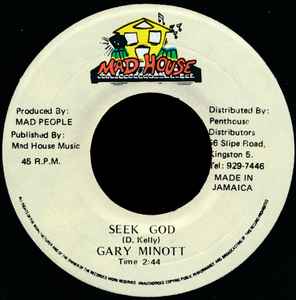 7inch Record GARY MINOTT - Seek God NONE Mad House Jamaica Reggae, Ska & Dub Used
