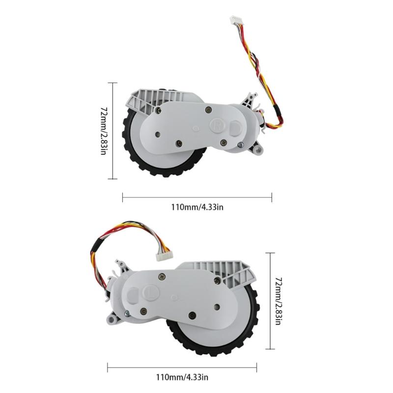 Flexible Steering Drive Wheel Noise Reducing Comfortable Fit for Mop 2lite MJSTL Robot Vacuum Cleaner Smooth Responsive