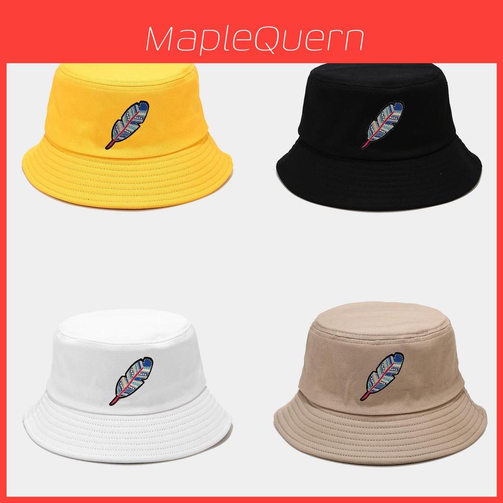 Vintage Ethnic Style Cotton Wide Brim Fisherman Hat For Sun Protection Outdoor Wear