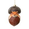 New Christmas tree decoration fox hedgehog special-shaped Christmas ball ornament Christmas tree pendant pendant