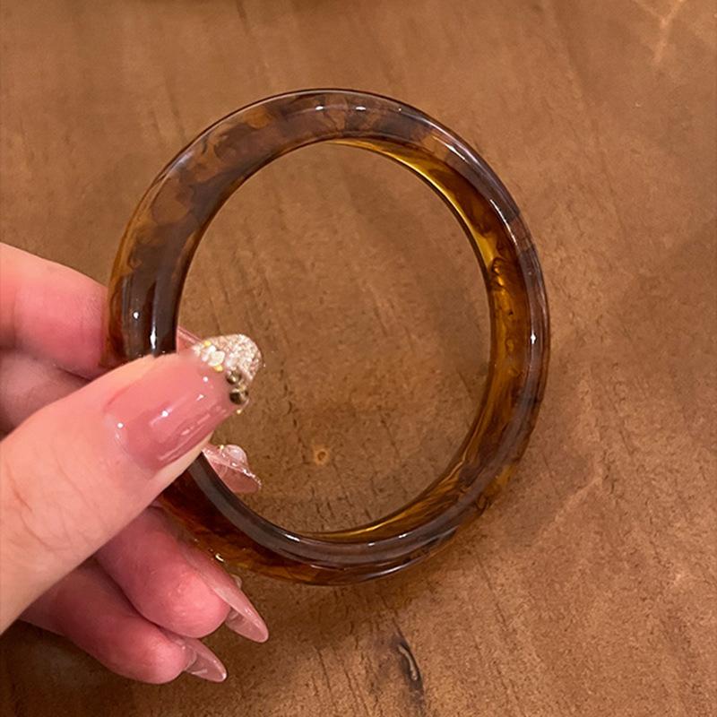 

Стильный и простой акриловый круглый браслет, универсальный браслет, персонализированные дизайнерские украшения