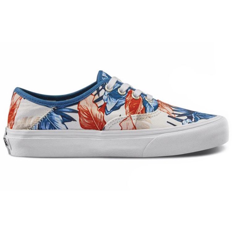 Vans Authentic Sf Leaf Round Toe Lace Up Low Top Canvas Shoes Women sneaker White VN0A3MU6VLC