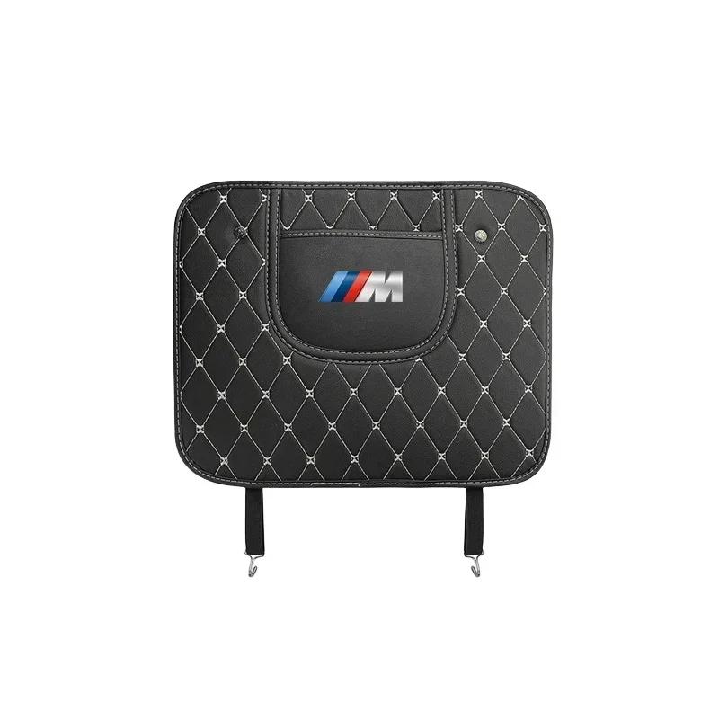 

-Car Leather Anti-Kick Mat Seat Back Protector Pad For BMW F12 F13 G30 G32 F34 F40 F45 F46 X1 X2 X3 X5 X4 X6 X7 F25 F26 G06 G05 BMW M-Black